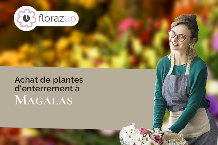 coeur de fleurs pour une crémation à Magalas (Hérault/34480)