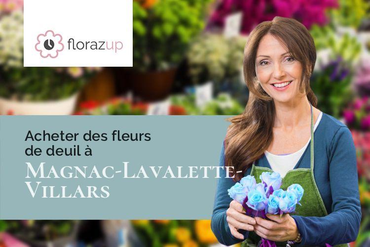 gerbes de fleurs pour des obsèques à Magnac-Lavalette-Villars (Charente/16320)