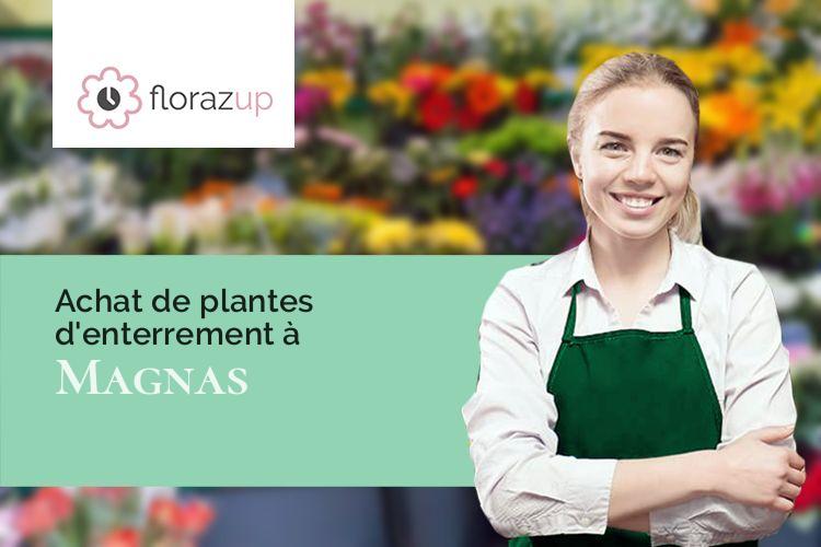 créations de fleurs pour un décès à Magnas (Gers/32380)