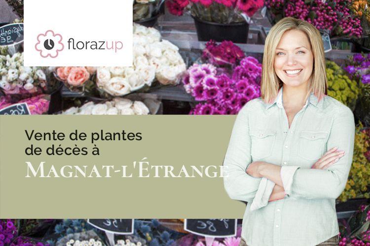créations florales pour un décès à Magnat-l'Étrange (Creuse/23260)