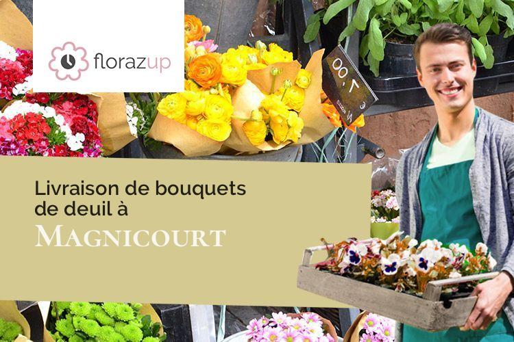 créations florales pour un deuil à Magnicourt (Aube/10240)