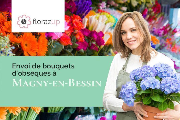 gerbes de fleurs pour des obsèques à Magny-en-Bessin (Calvados/14400)