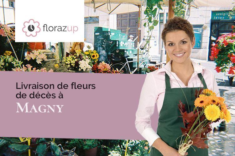 bouquets de fleurs pour un deuil à Magny (Eure-et-Loir/28120)