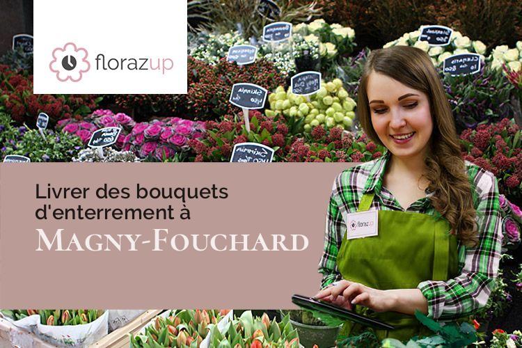 gerbes de fleurs pour des funérailles à Magny-Fouchard (Aube/10140)