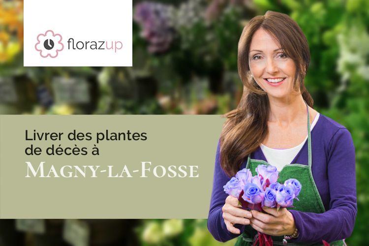 couronnes florales pour un enterrement à Magny-la-Fosse (Aisne/02420)