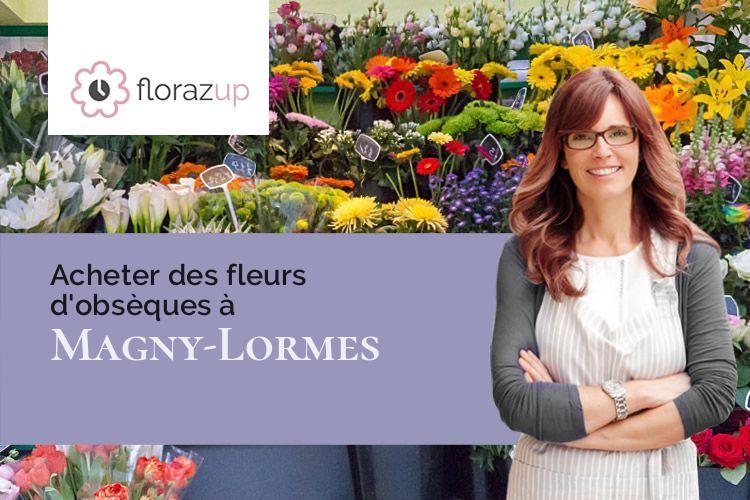 gerbes de fleurs pour des funérailles à Magny-Lormes (Nièvre/58800)