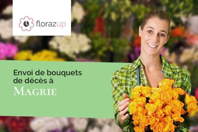 créations de fleurs pour un deuil à Magrie (Aude/11300)