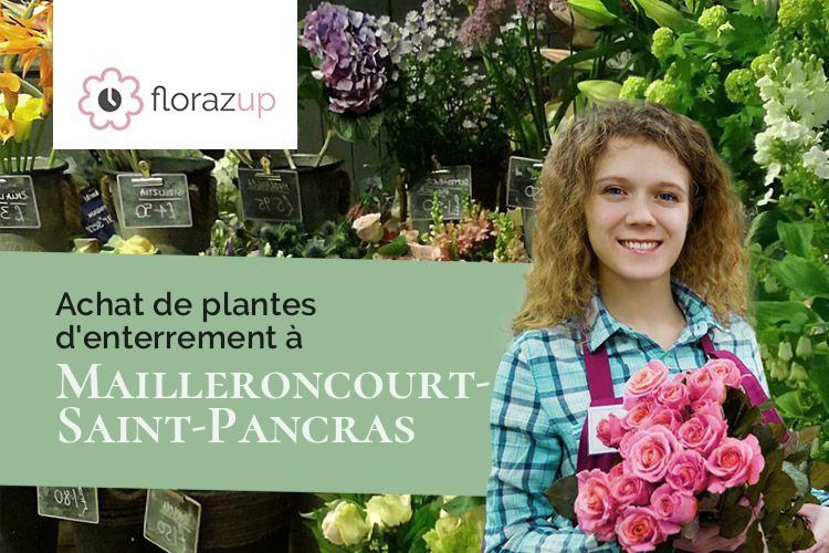 couronnes de fleurs pour un deuil à Mailleroncourt-Saint-Pancras (Haute-Saône/70210)
