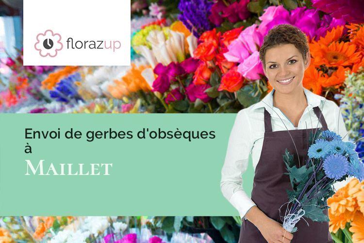 compositions de fleurs pour une crémation à Maillet (Indre/36340)