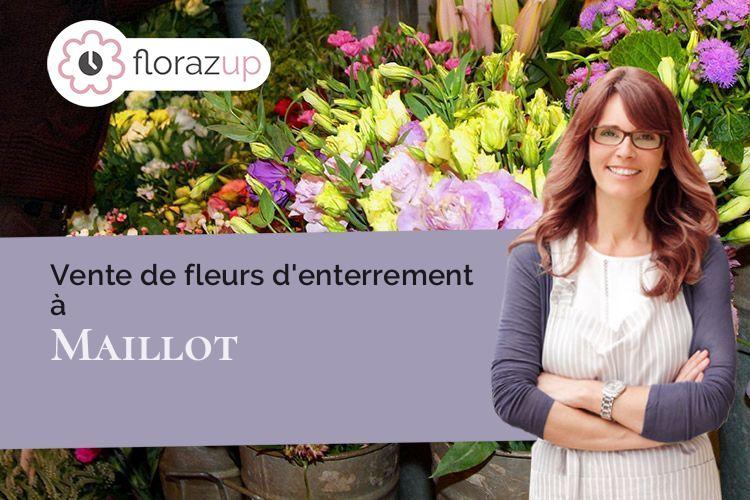 créations florales pour des obsèques à Maillot (Yonne/89100)