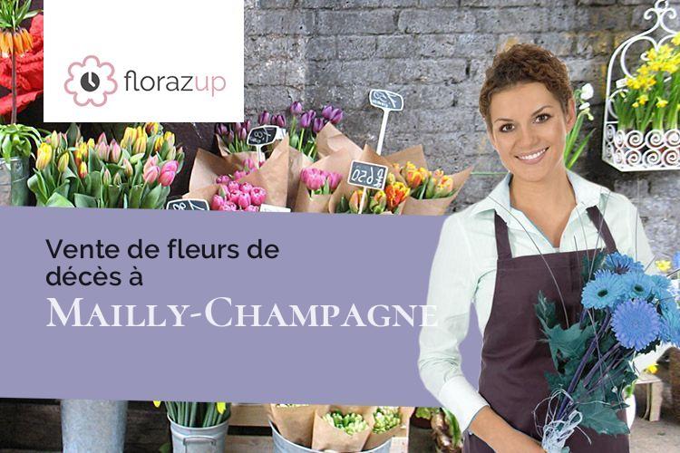 compositions florales pour un décès à Mailly-Champagne (Marne/51500)