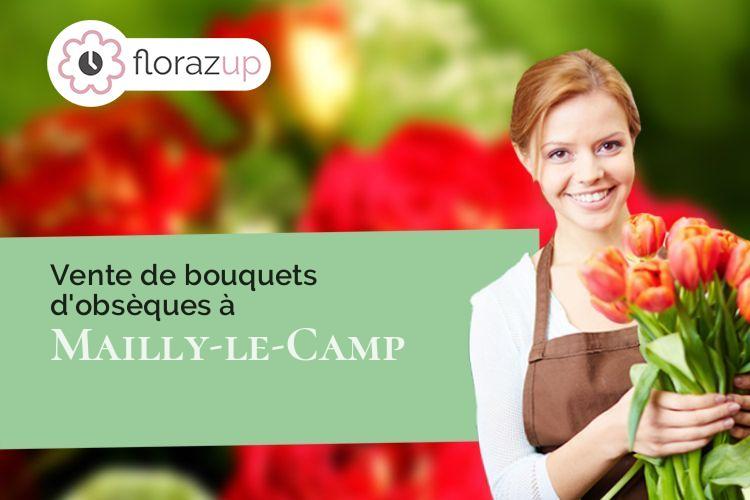 bouquets de fleurs pour un enterrement à Mailly-le-Camp (Aube/10230)