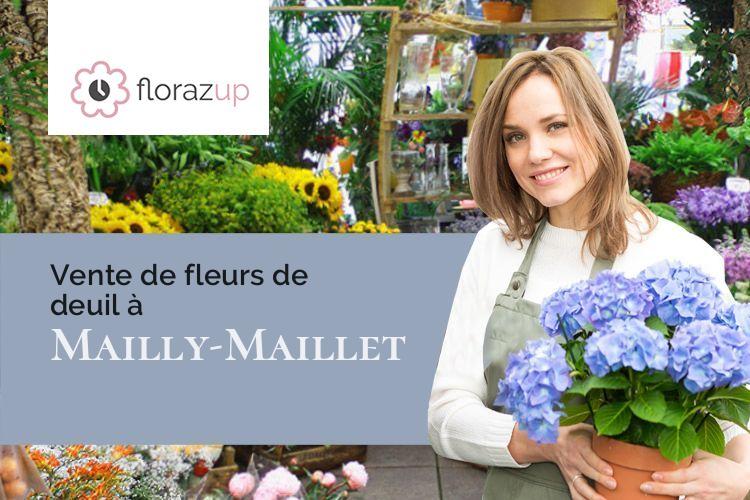 compositions de fleurs pour des funérailles à Mailly-Maillet (Somme/80560)