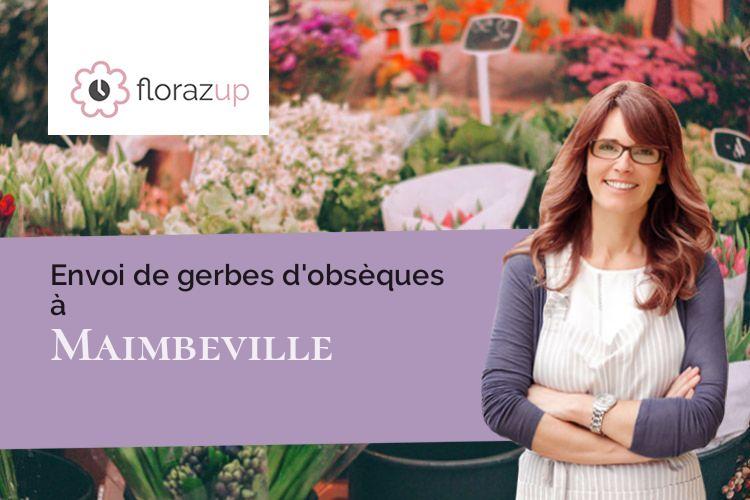 couronnes florales pour un enterrement à Maimbeville (Oise/60600)