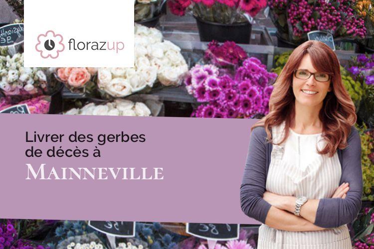 gerbes de fleurs pour des obsèques à Mainneville (Eure/27150)