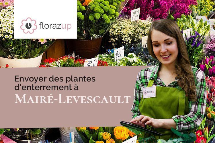 créations florales pour des obsèques à Mairé-Levescault (Deux-Sèvres/79190)