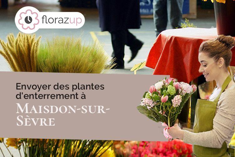 fleurs deuil pour un enterrement à Maisdon-sur-Sèvre (Loire-Atlantique/44690)