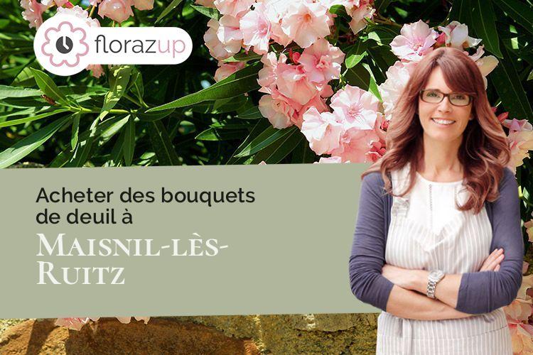 créations florales pour une crémation à Maisnil-lès-Ruitz (Pas-de-Calais/62620)