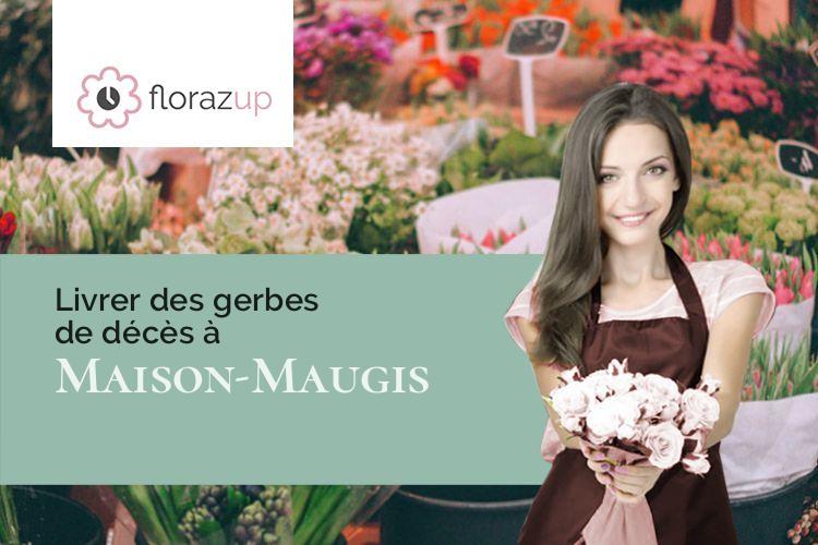 bouquets de fleurs pour un décès à Maison-Maugis (Orne/61110)