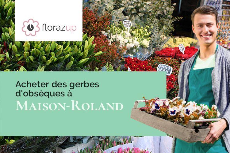 compositions florales pour un deuil à Maison-Roland (Somme/80135)
