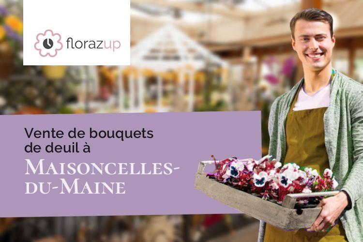 compositions de fleurs pour des funérailles à Maisoncelles-du-Maine (Mayenne/53170)