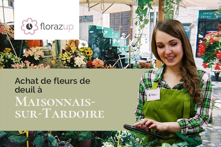 gerbes de fleurs pour une crémation à Maisonnais-sur-Tardoire (Haute-Vienne/87440)
