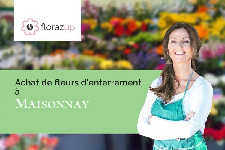 coeurs de fleurs pour des funérailles à Maisonnay (Deux-Sèvres/79500)