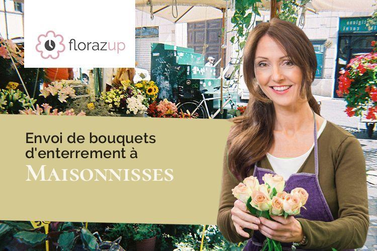 compositions de fleurs pour un enterrement à Maisonnisses (Creuse/23150)