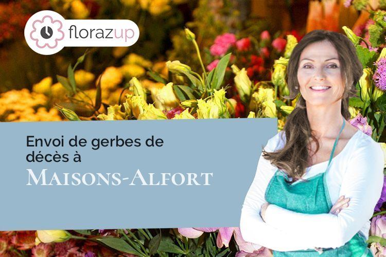 bouquets de fleurs pour un enterrement à Maisons-Alfort (Val-de-Marne/94700)