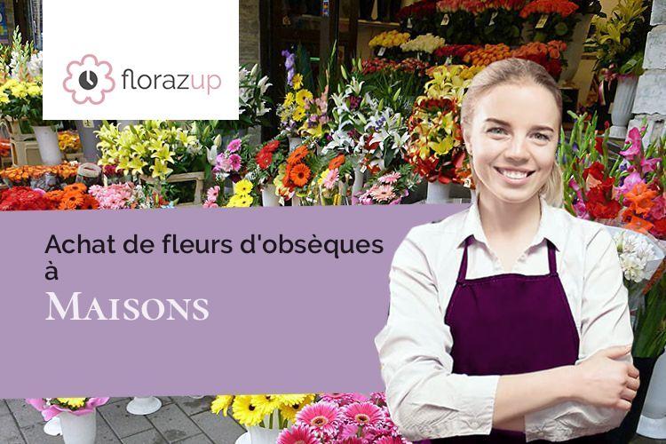 coeurs de fleurs pour un deuil à Maisons (Aude/11330)
