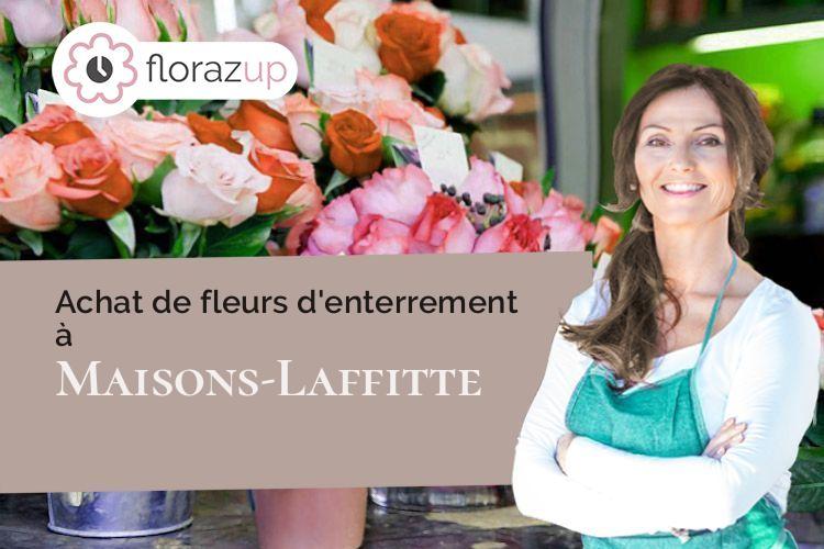 compositions florales pour des funérailles à Maisons-Laffitte (Yvelines/78600)