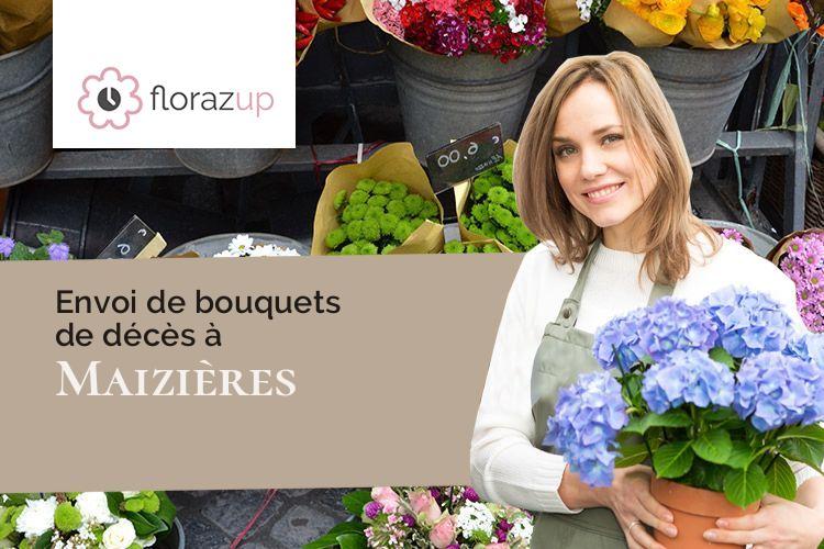 coeurs de fleurs pour des obsèques à Maizières (Haute-Marne/52300)