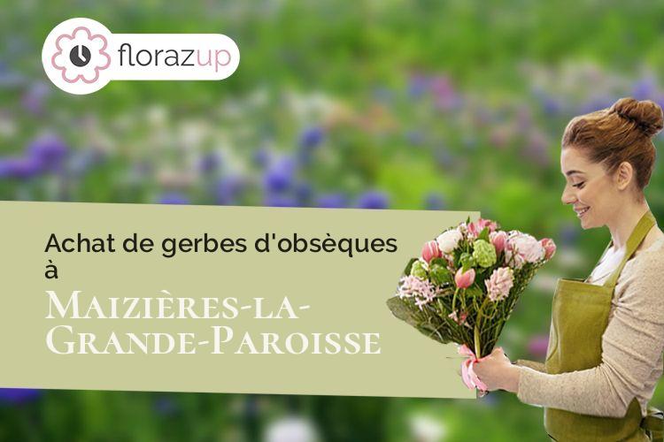 créations florales pour des funérailles à Maizières-la-Grande-Paroisse (Aube/10510)