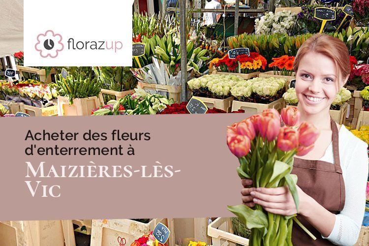 bouquets de fleurs pour un deuil à Maizières-lès-Vic (Moselle/57810)