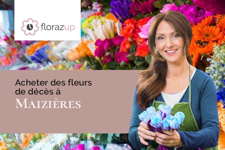 compositions florales pour des funérailles à Maizières (Meurthe-et-Moselle/54550)