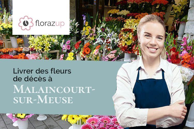 compositions de fleurs pour des funérailles à Malaincourt-sur-Meuse (Haute-Marne/52150)