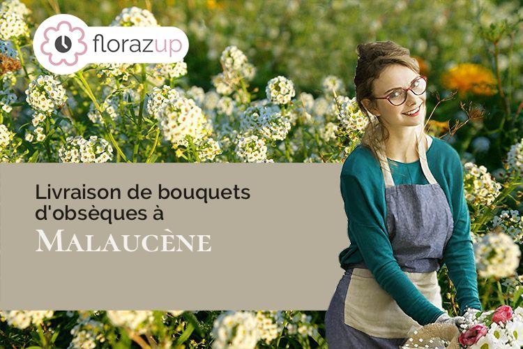 bouquets de fleurs pour des funérailles à Malaucène (Vaucluse/84340)