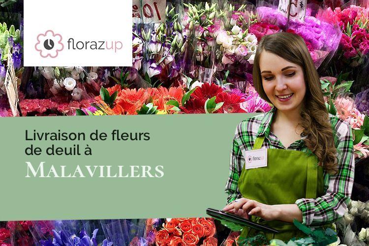 compositions de fleurs pour un deuil à Malavillers (Meurthe-et-Moselle/54560)