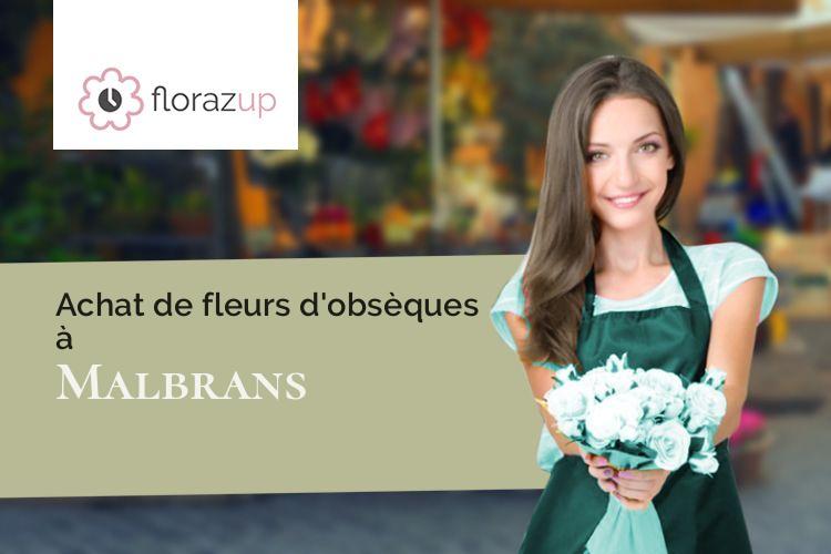 compositions de fleurs pour des obsèques à Malbrans (Doubs/25620)