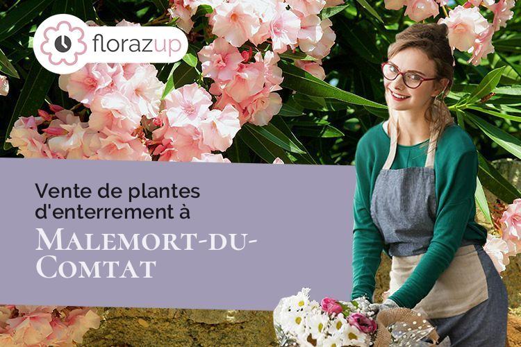 créations de fleurs pour un deuil à Malemort-du-Comtat (Vaucluse/84570)