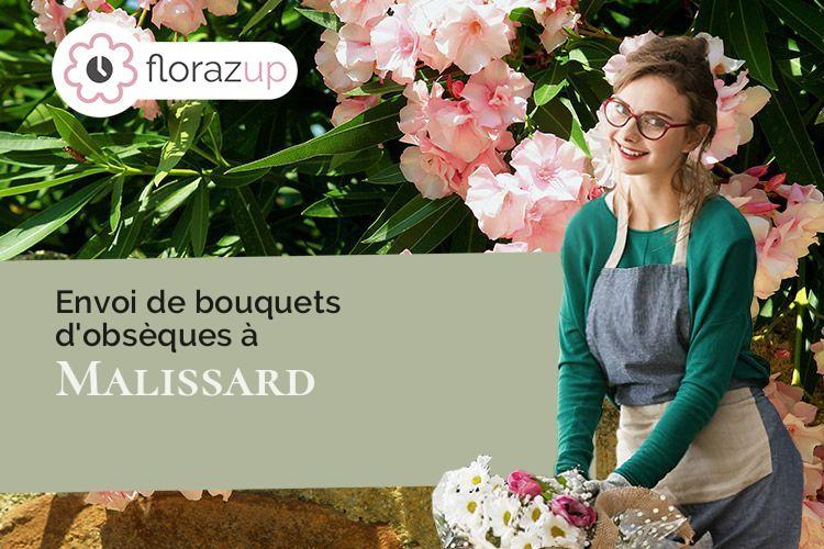 créations de fleurs pour un enterrement à Malissard (Drôme/26120)
