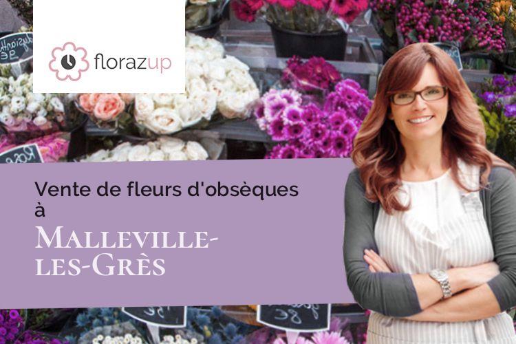 compositions de fleurs pour des funérailles à Malleville-les-Grès (Seine-Maritime/76450)