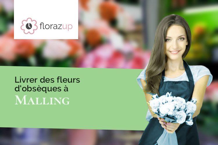 coupes de fleurs pour un décès à Malling (Moselle/57480)