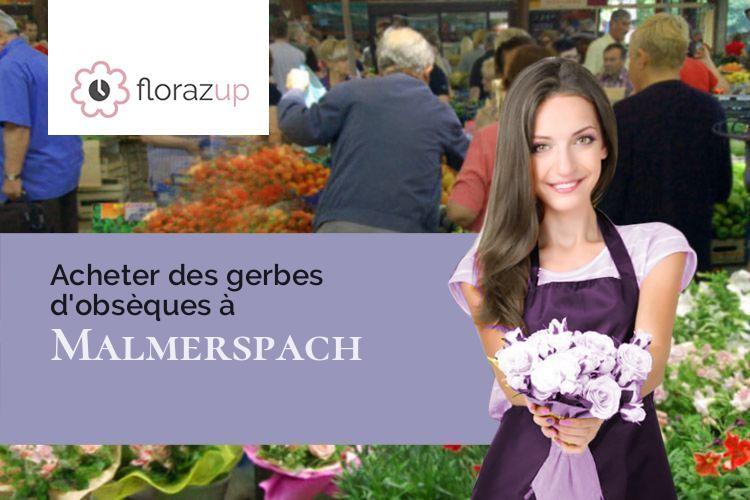 couronnes florales pour un enterrement à Malmerspach (Haut-Rhin/68550)