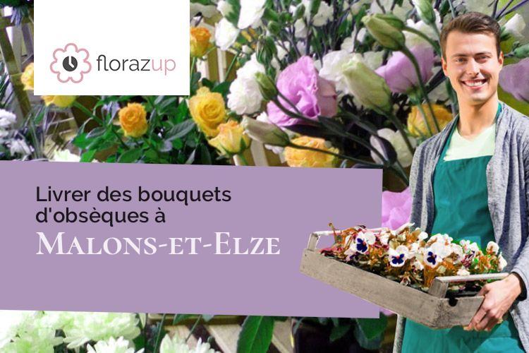 compositions florales pour un décès à Malons-et-Elze (Gard/30450)