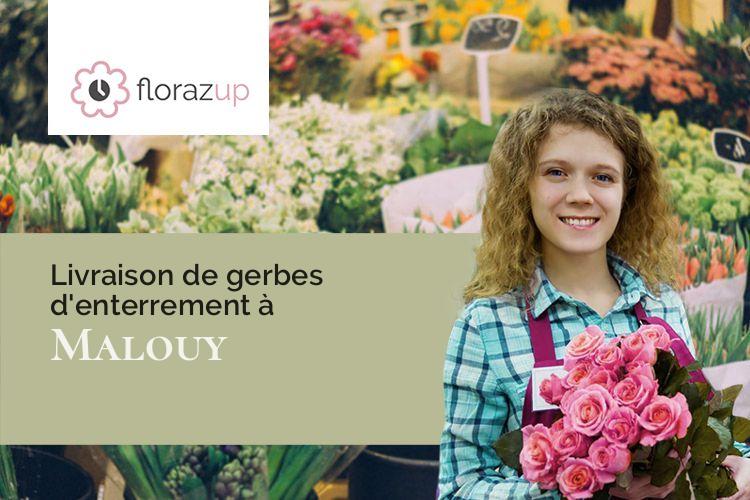 gerbes de fleurs pour des obsèques à Malouy (Eure/27300)