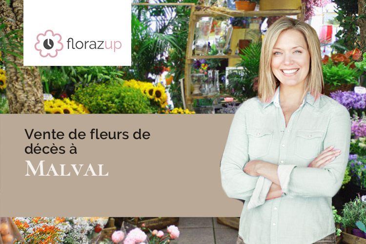 coupes de fleurs pour des funérailles à Malval (Creuse/23220)