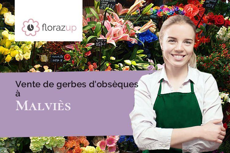 fleurs deuil pour une crémation à Malviès (Aude/11300)