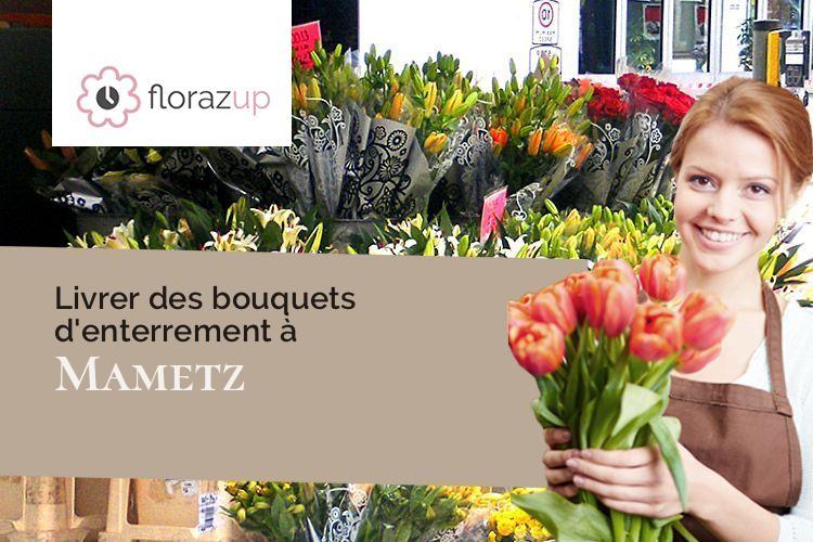 gerbes de fleurs pour un enterrement à Mametz (Somme/80300)