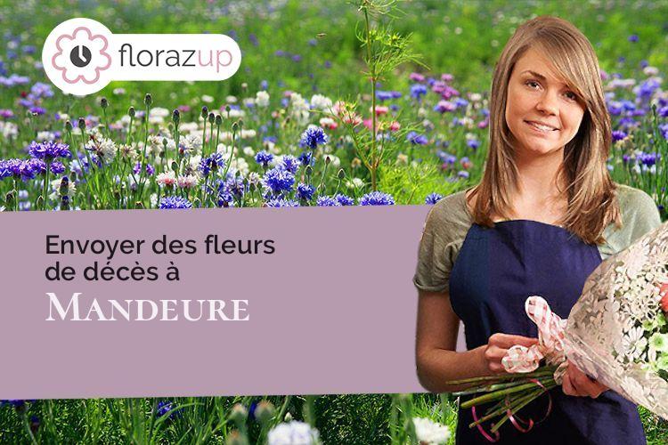 créations de fleurs pour des funérailles à Mandeure (Doubs/25350)